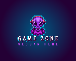 Gaming Cyber Alien logo design