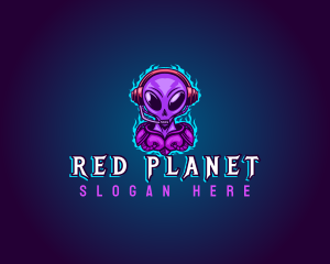 Gaming Cyber Alien logo design