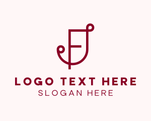Blogger - Finance Letter F logo design