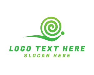 Snail Shell Twirl logo design