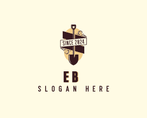 Emblem - Yard Shovel Tool logo design