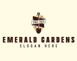 Yard Shovel Tool logo design