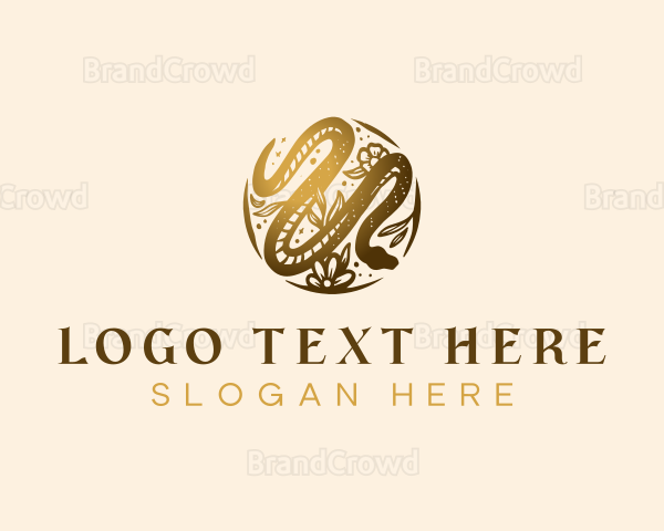 Elegant Venomous Snake Logo