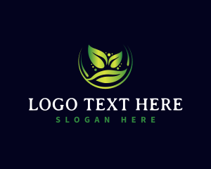 Horticulture - Leaf Lawn Landscaping logo design