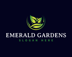 Leaf Lawn Landscaping logo design