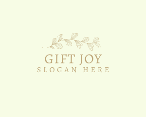 Leaf Ornament Wordmark logo design