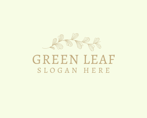 Leaf Ornament Wordmark logo design