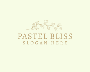 Leaf Ornament Wordmark logo design