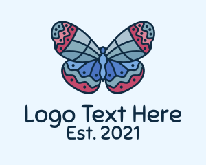 Moth - Fancy Butterfly Garden logo design