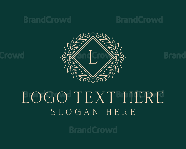 Floral Wedding Event Logo