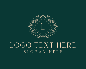 Floral Wedding Event Logo