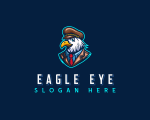 Aviation Eagle Pilot logo design