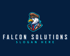 Aviation Eagle Pilot logo design