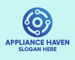 Appliances - Blue Electric Circuitry logo design