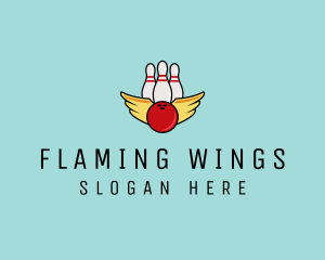 Wings - Bowling Tournament Wings logo design
