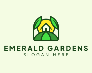 Environmental Backyard Landscaping logo design