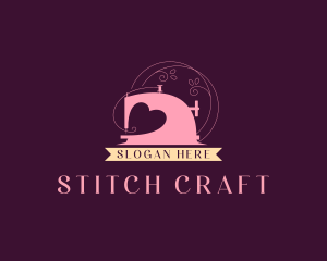 Sewing - Seamstress Sewing Machine logo design