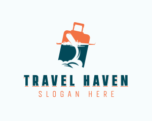 Tourist - Luggage Travel Tourist logo design