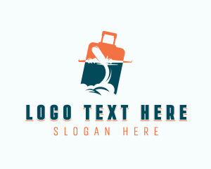 Luggage Travel Tourist logo design