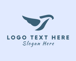 Pet Store - Flying Blue Bird logo design