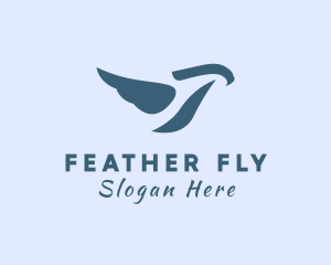 Flying Blue Bird logo design