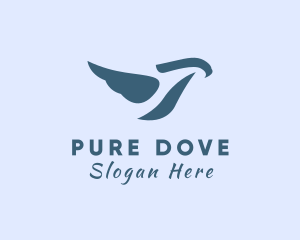 Flying Blue Bird logo design