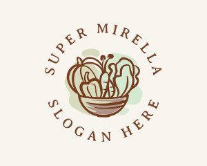 Vegetable Salad Bowl Logo