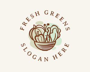 Salad - Vegetable Salad Bowl logo design