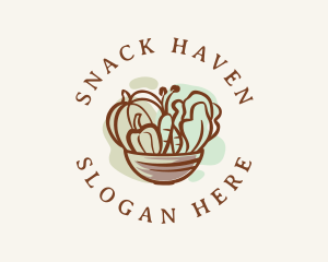 Vegetable Salad Bowl logo design