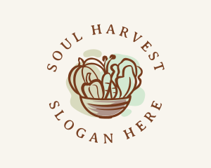 Vegetable Salad Bowl logo design