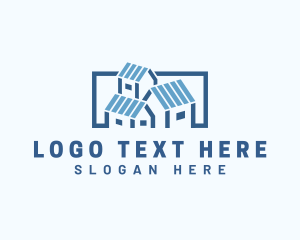 House - Housing Realty Roofing logo design