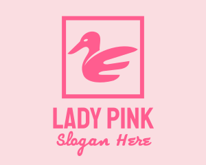 Pink Goose Beauty  logo design