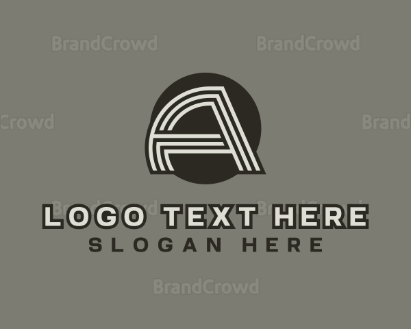 Stripe Creative Letter A Logo