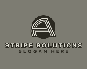 Stripe - Stripe Creative Letter A logo design