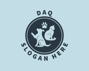 Pet Dog Cat Badge Logo