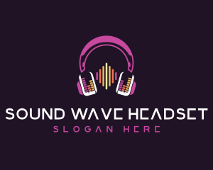 Headset - Disc Jockey Headset Nightclub logo design