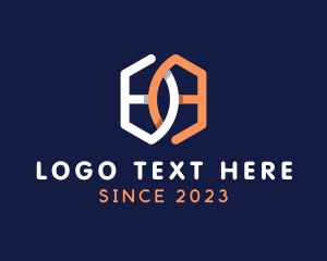 Application - Cyber Tech Programming Letter H logo design