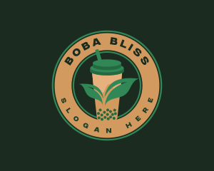 Boba - Boba Leaf Tea logo design