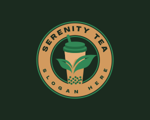 Tea - Boba Leaf Tea logo design