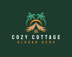 Cottage - Resort Outdoor Tourism logo design