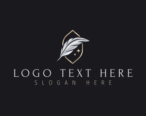 Quill - Feather Pen Quill logo design