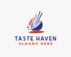 Asian Noodles Dining logo design