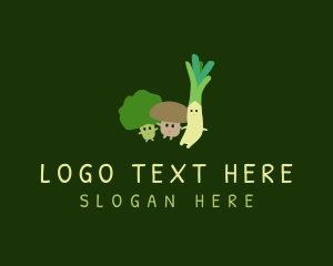 Grocery Shop - Cute Healthy Vegetables logo design
