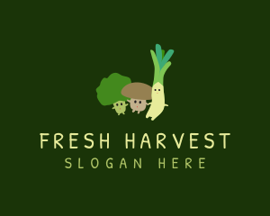 Vegetables - Cute Healthy Vegetables logo design