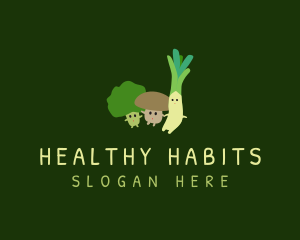 Dietitian - Cute Healthy Vegetables logo design