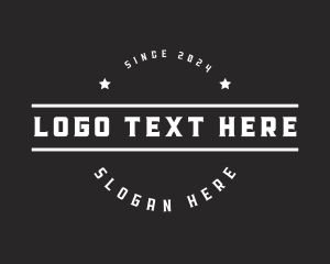 Retro Hipster Business logo design