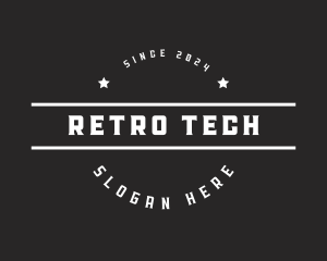 Retro Hipster Business logo design