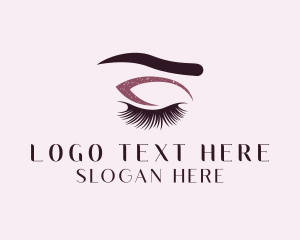 Beauty Vlogger - Eyelash Makeup Artist logo design