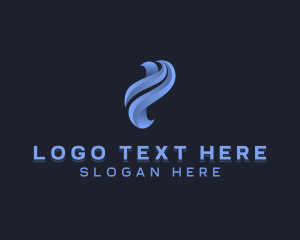 Application - Consulting Media Letter P logo design