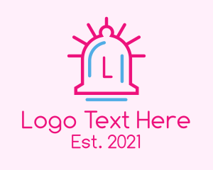 Notification - Minimalist Bell Letter logo design